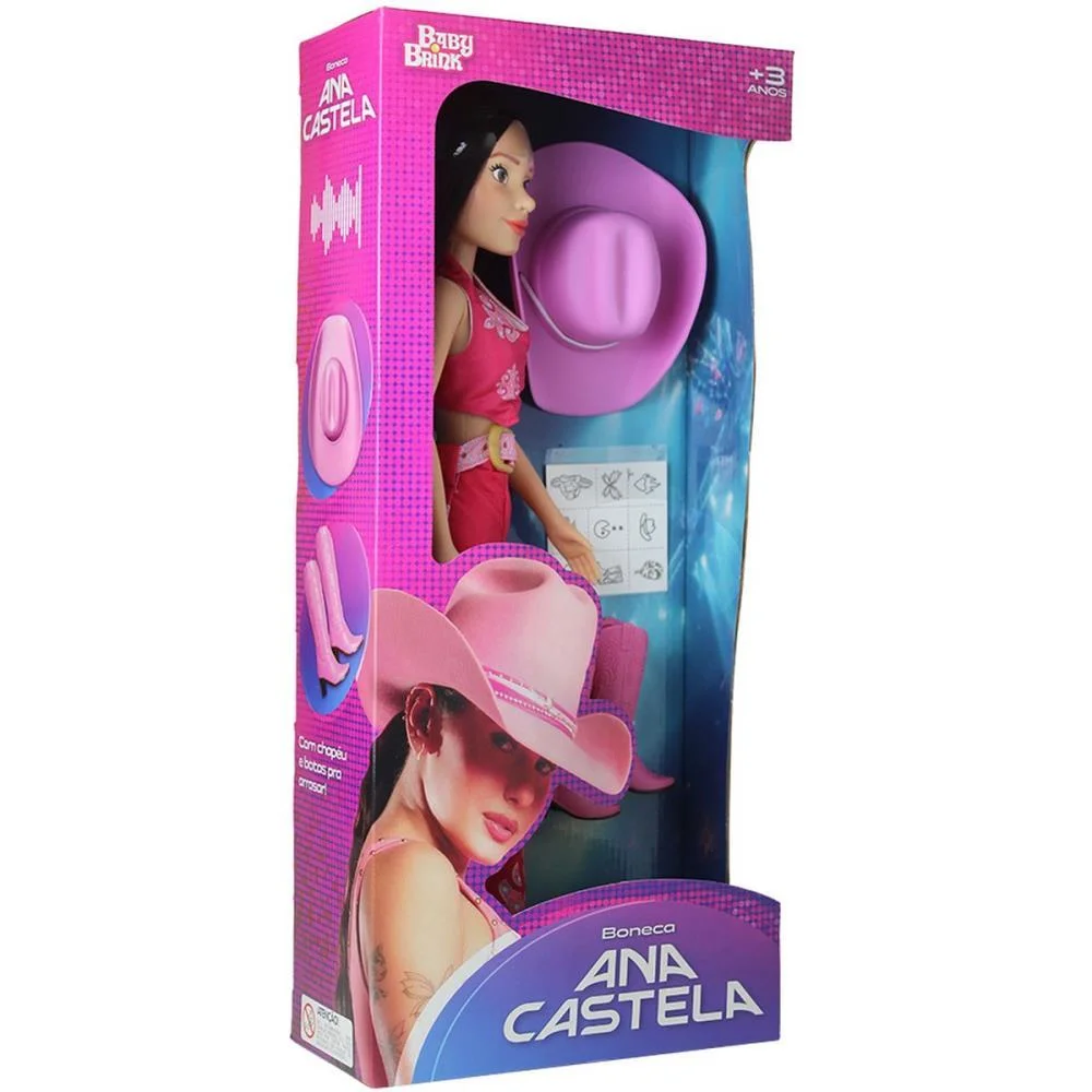 Boneco E Personagem Ana Castela 40Cm C/Acessorios Baby Brink (Unidade) - imagem 10