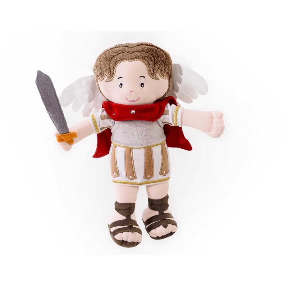 Boneca De Pelucia Religioso Sao Miguel 32Cm Zip (Unidade) - imagem 2