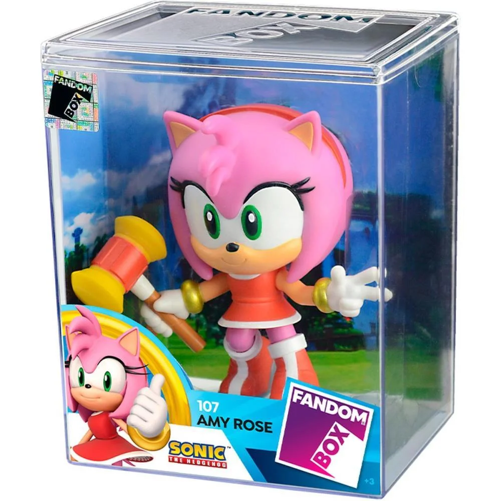 Boneco E Personagem Fandombox Sonic Amy Rose 12Cm Lider (Unidade) - imagem 3