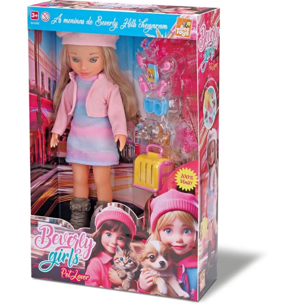 Boneca Beverly Girls Pet Lover 34Cm. Bee Toys (Unidade) - imagem 4