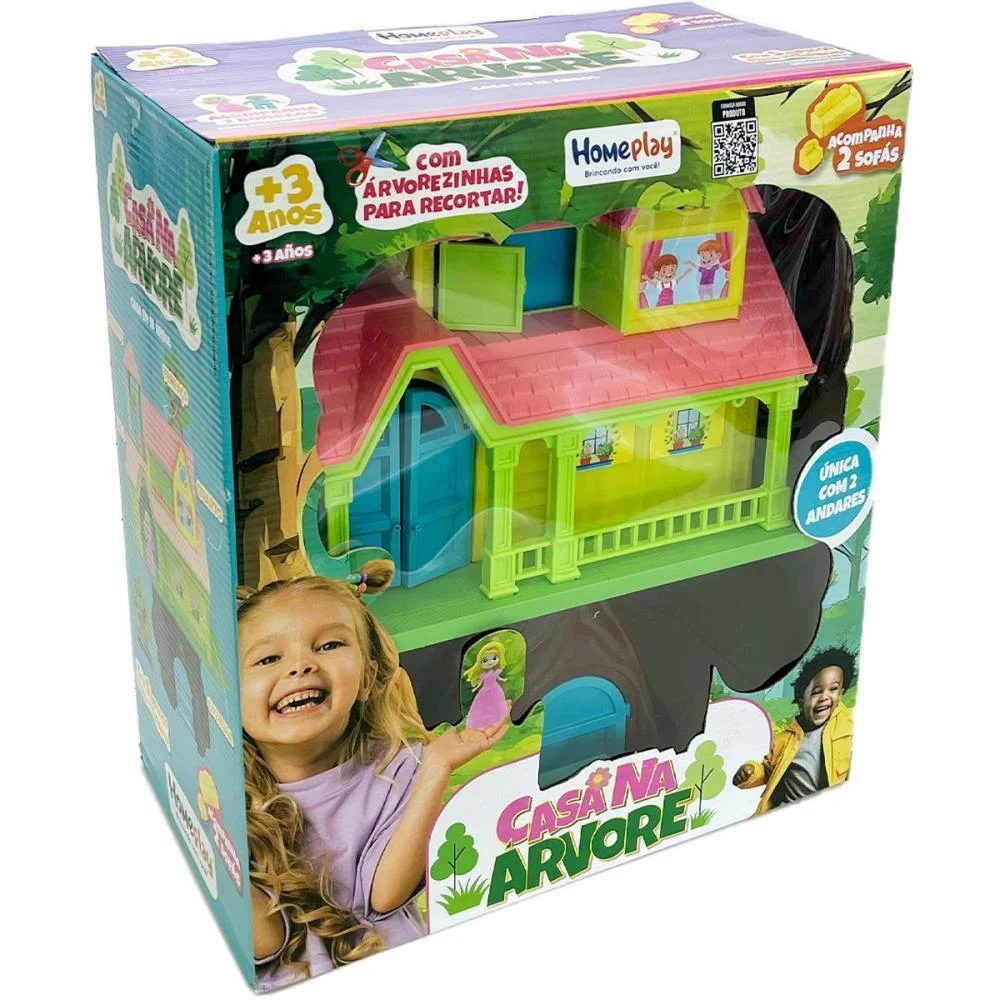 Casinha De Boneca Casa Na Arvore Divertida Homeplay (Unidade) - imagem 4