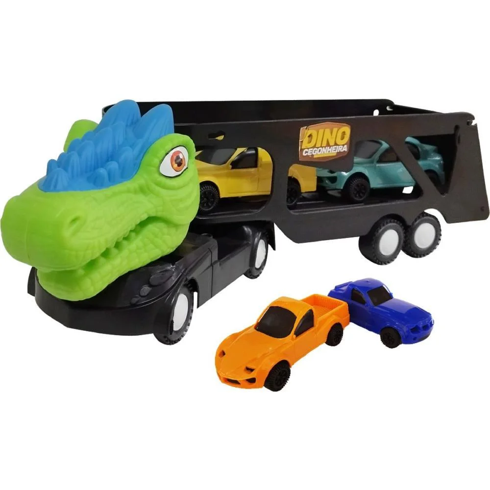 Caminhao Dino Cegonheira C/2 Carrinhos Homeplay (Unidade) - imagem 2