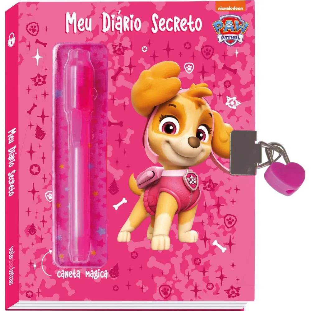 Diario Patrulha Canina Skye Rosa Vale Das Letras (Unidade) - imagem 2