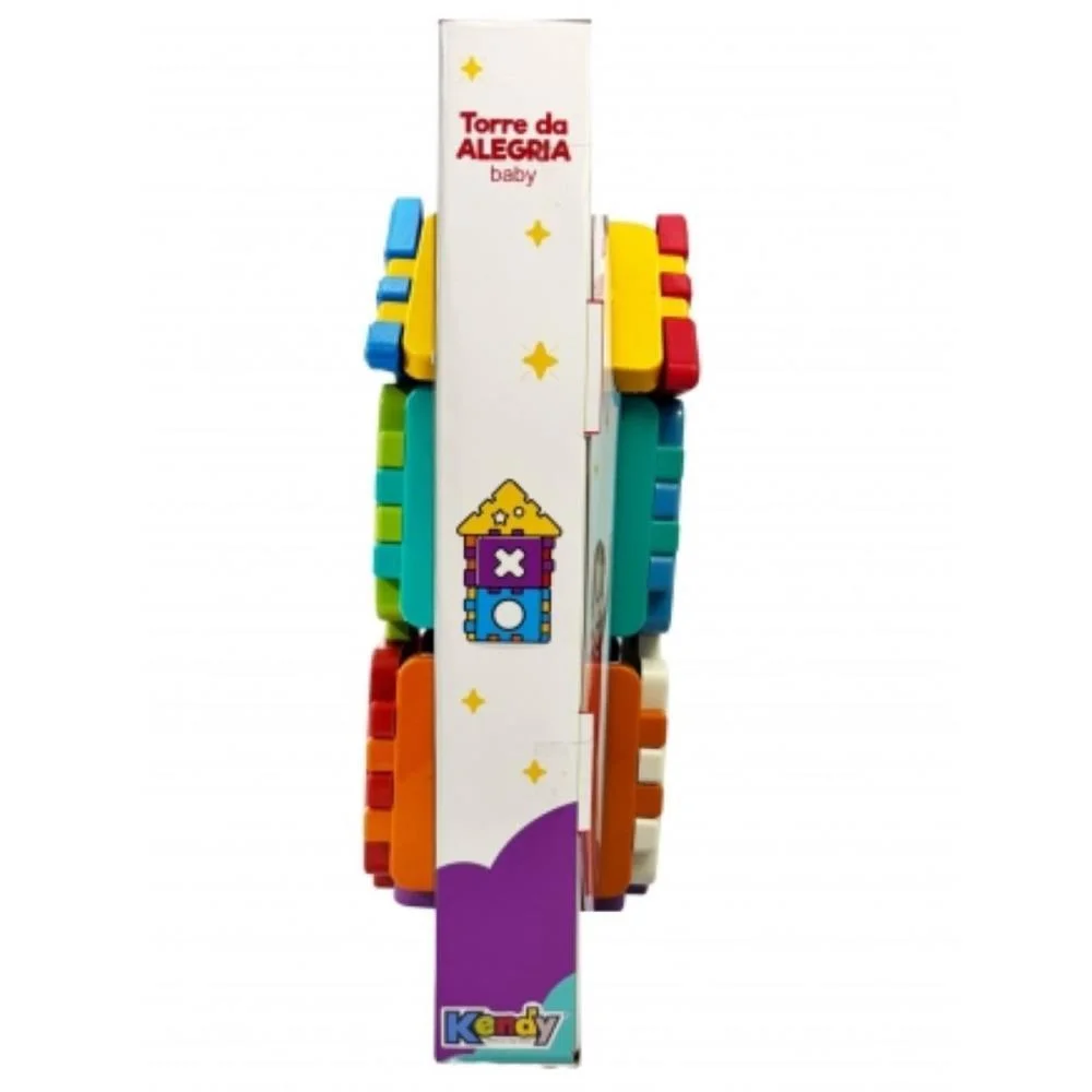 Brinquedo Educativo Torre Da Alegria Baby C/Blocos Kendy Brinquedos (Unidade) - imagem 5