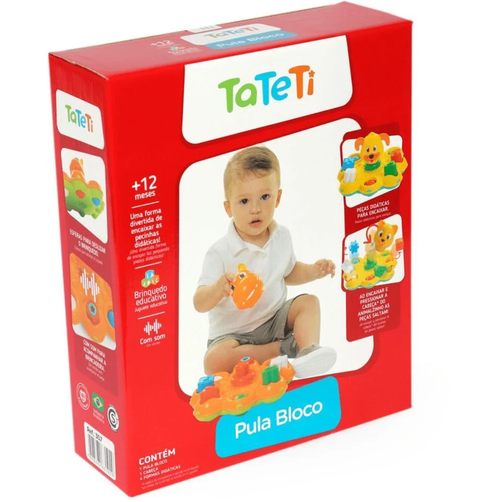 Brinquedo Educativo Pula Bloco C/Som Tateti (Unidade) - imagem 7