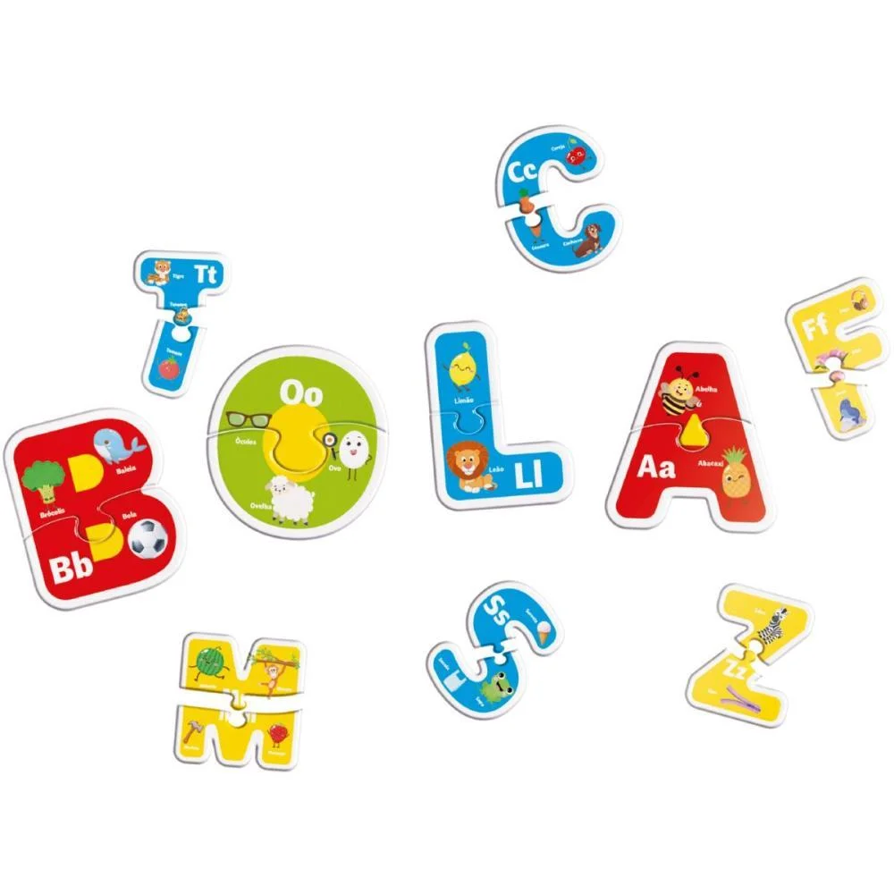 Brinquedo Pedagogico Aprendendo O Alfabeto Pais E Filhos (Unidade) - imagem 3