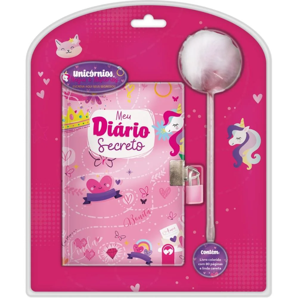 Diario Unicornio C/Pom Pom Vale Das Letras (Unidade) - imagem 2
