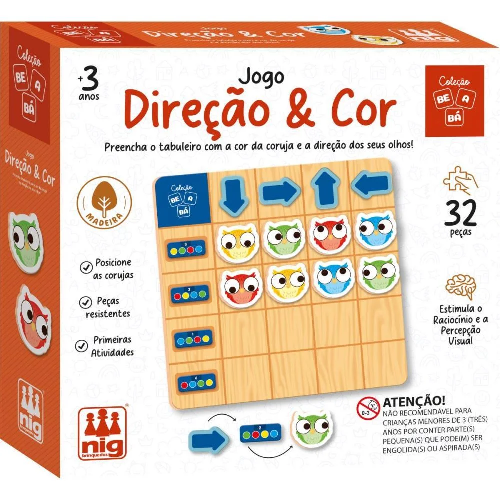 Brinquedo Educativo Direcao E Cor 32Pecas Nig Brinquedos (Unidade) - imagem 3