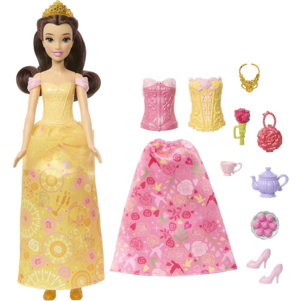 Boneca Disney Princesa Bela Fashion 2Em1 Mattel (Unidade) - imagem 2