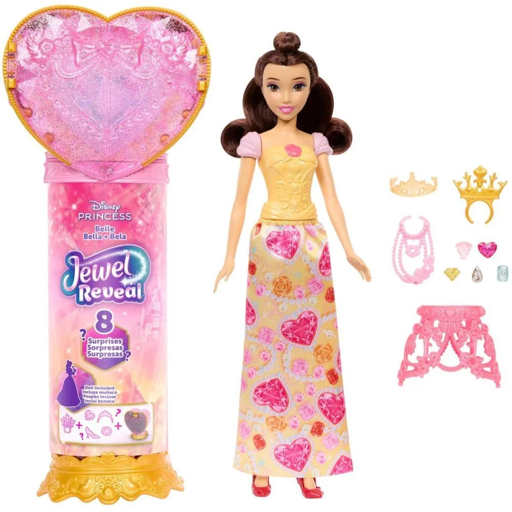 Boneca Disney Princesa Reveal Bela Mattel (Unidade) - imagem 2