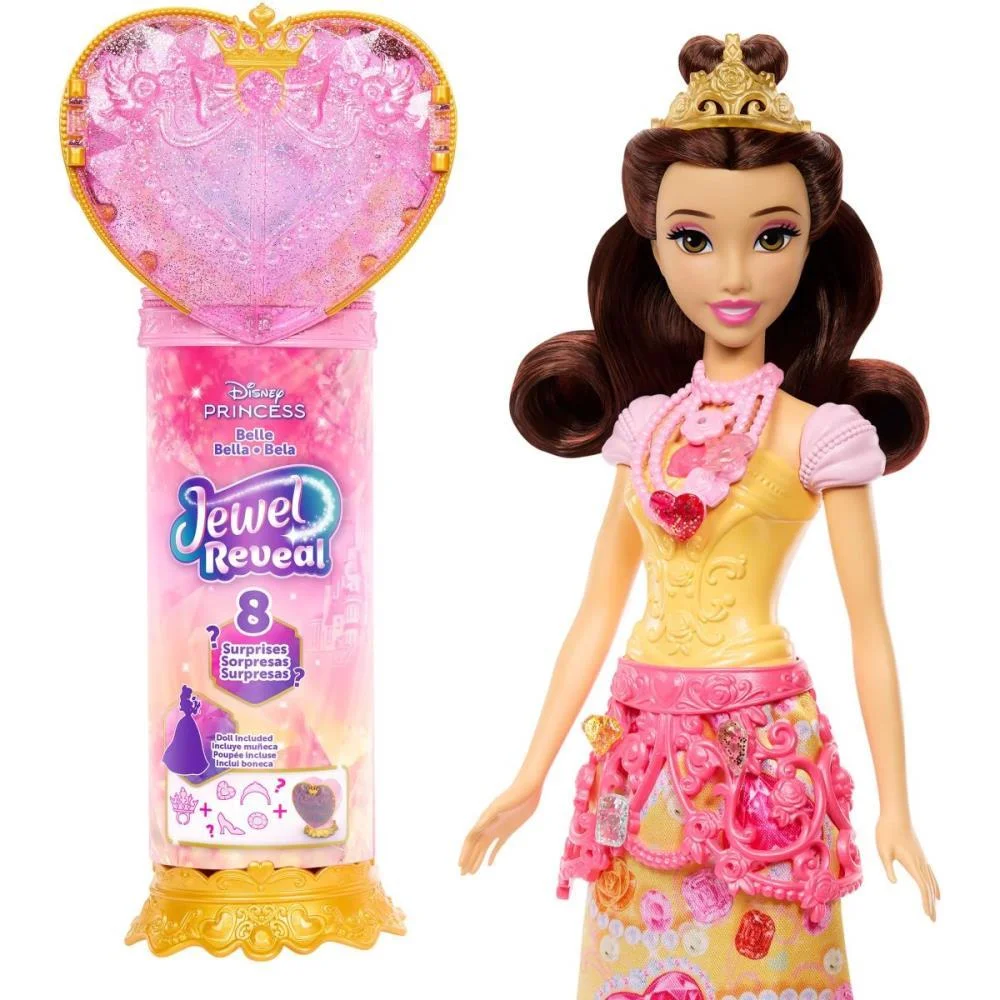 Boneca Disney Princesa Reveal Bela Mattel (Unidade) - imagem 4