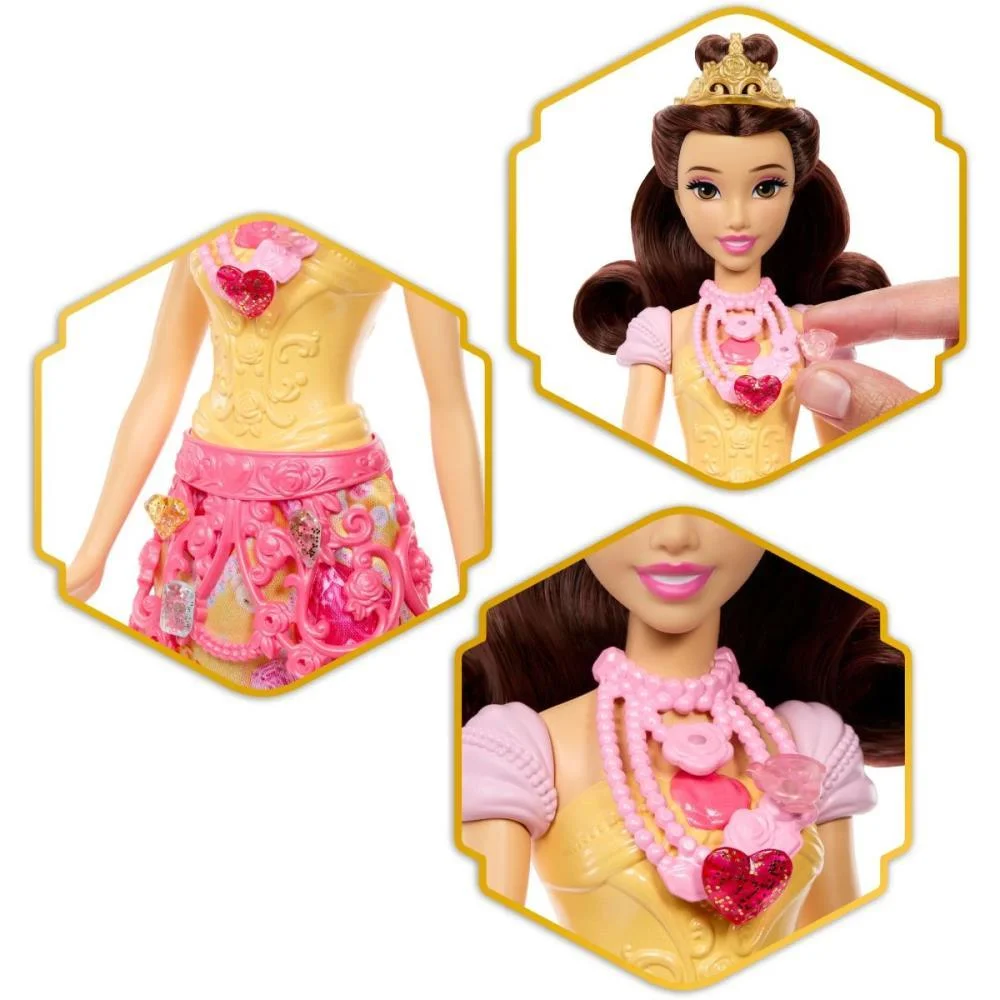 Boneca Disney Princesa Reveal Bela Mattel (Unidade) - imagem 5