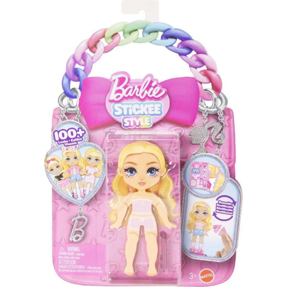 Barbie Stickee Style Boneca Vinil C/Stickers (S) Mattel (Unidade) - imagem 2