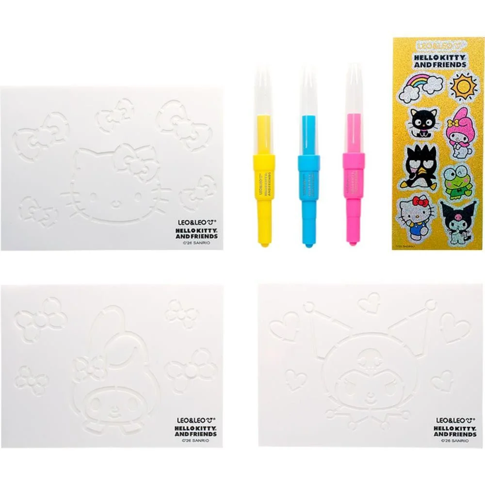 Brinquedo Para Colorir Hello Kitty Kit Pintura Assopr Leonora (Unidade) - imagem 3