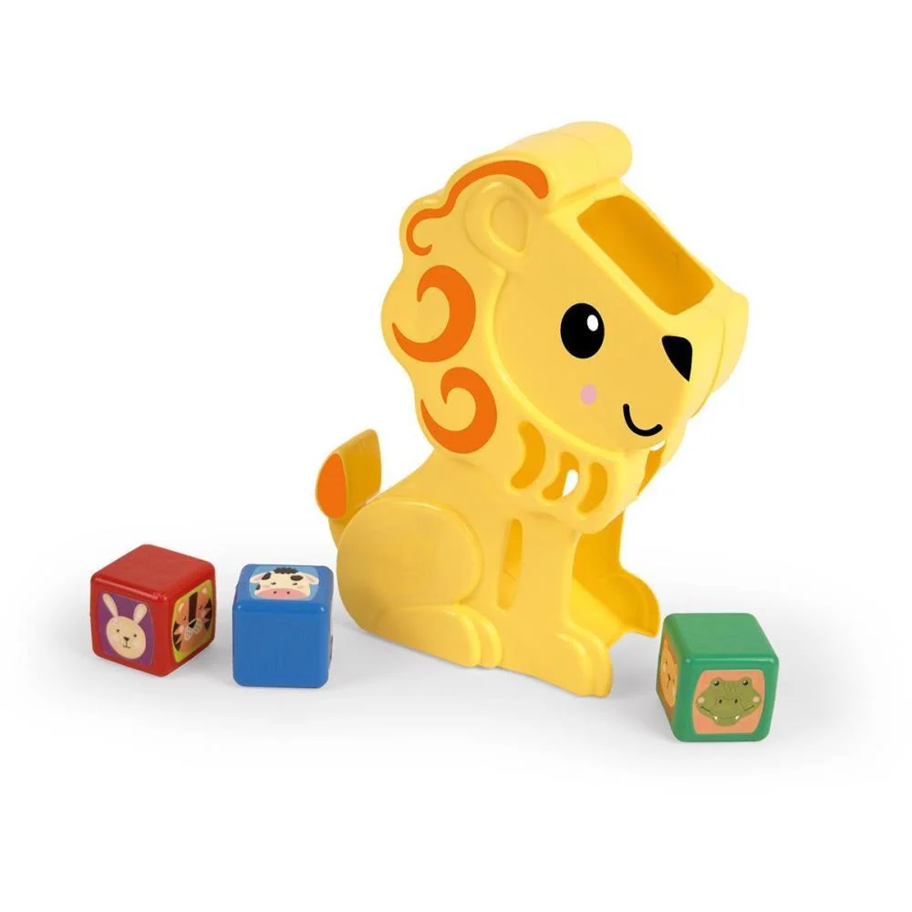 Brinquedo Educativo Leao Com Blocos Ggb Plast (Unidade) - imagem 3