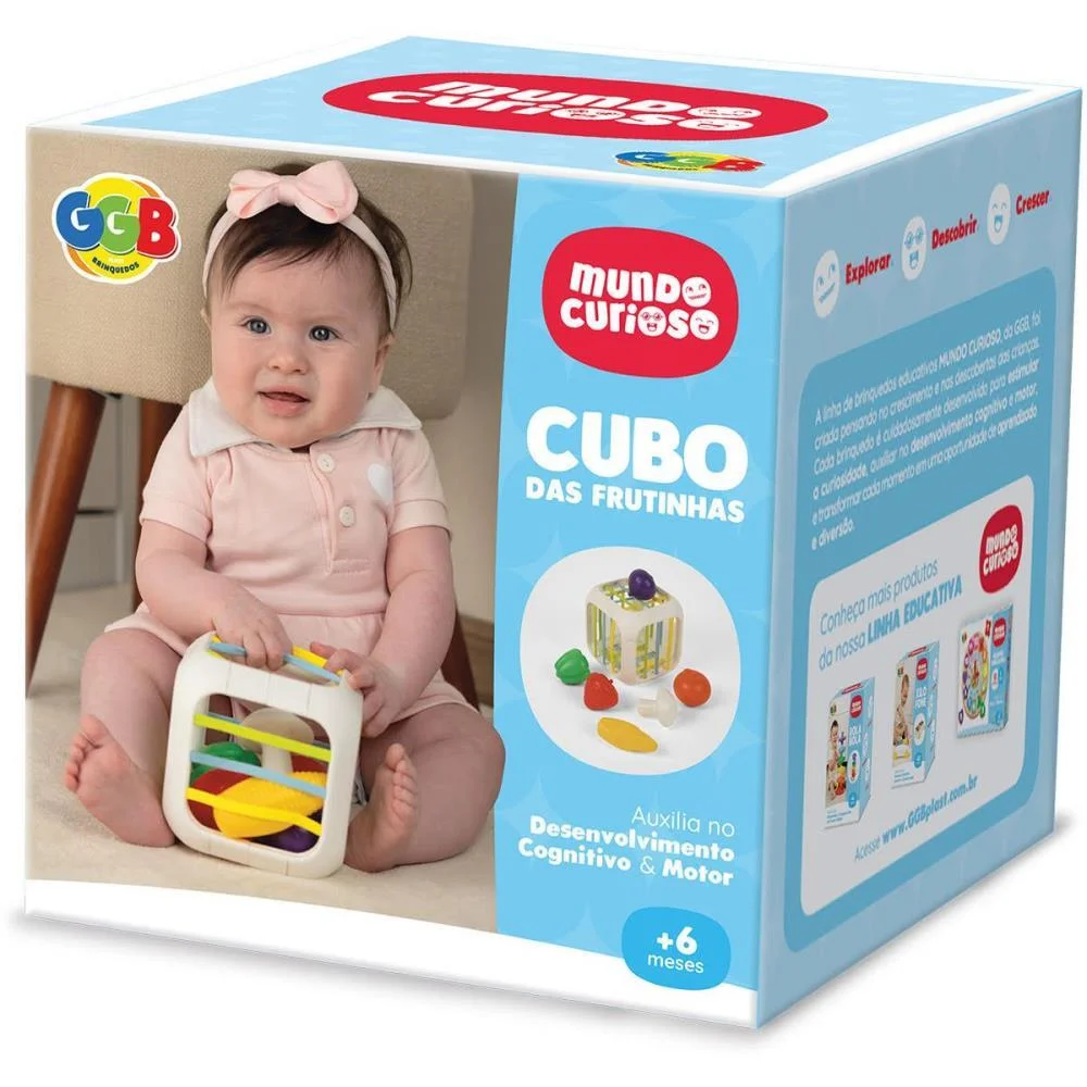 Brinquedo Para Bebe Cubo De Frutinhas Ggb Plast (Unidade) - imagem 4
