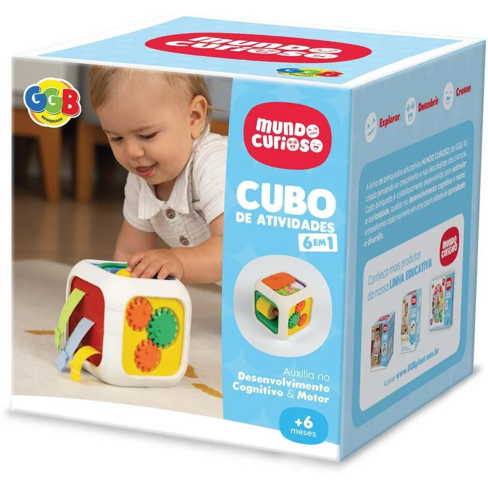 Brinquedo Para Bebe Cubo De Atividades 6 Em 1 Ggb Plast (Unidade) - imagem 4