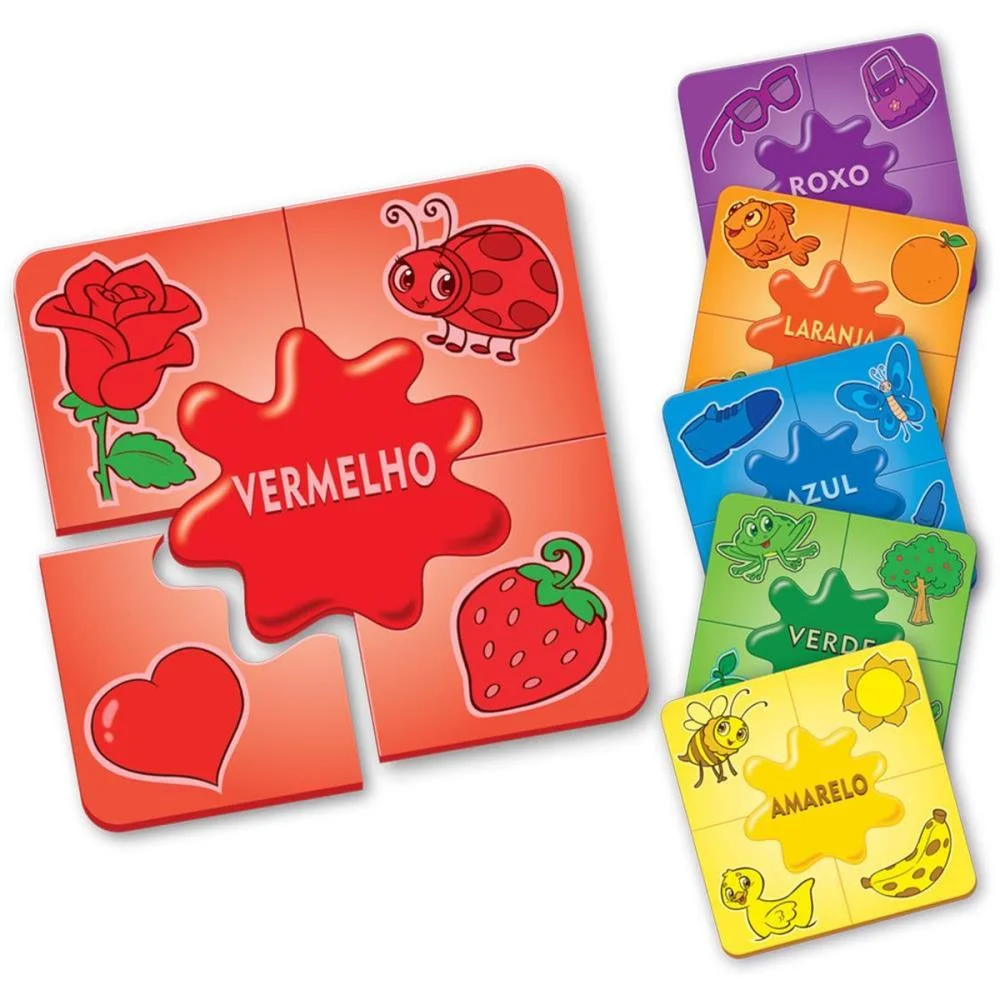 Brinquedo Pedagogico Brincando Com As Cores 30Pcs Ggb Plast (Unidade) - imagem 3