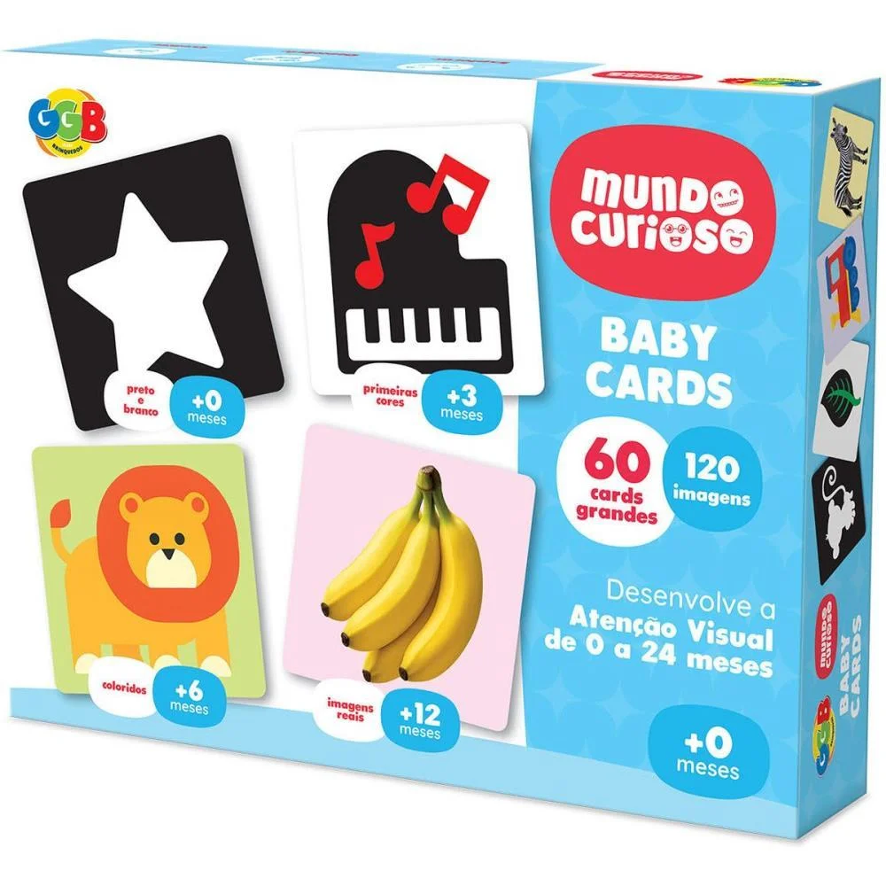 Brinquedo Pedagogico Baby Cards C/60 Pecas Ggb Plast (Unidade) - imagem 4
