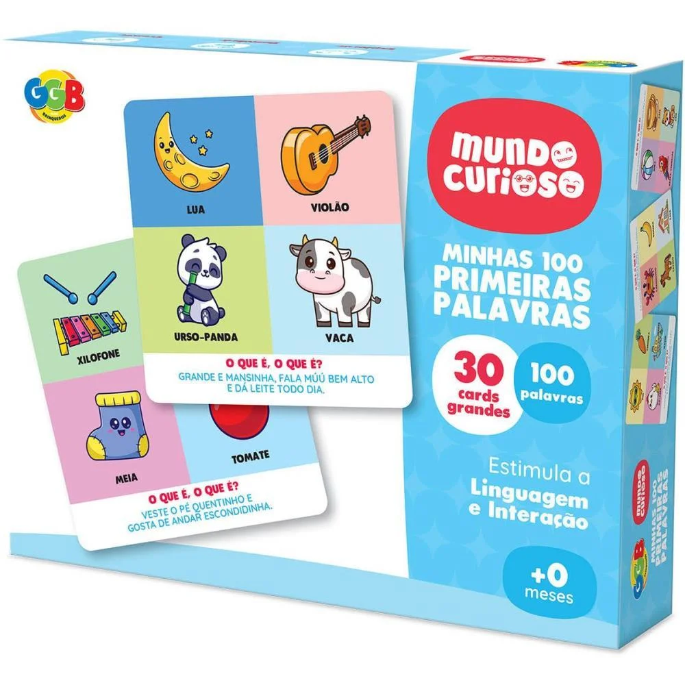Brinquedo Pedagogico Minhas 100 Primeiras Palavras Ggb Plast (Unidade) - imagem 4