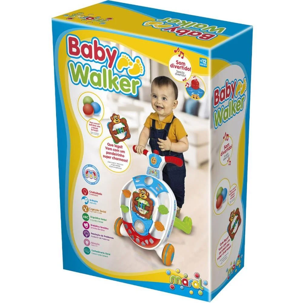 Andador Baby Walker Colorido C/Som Maral (Unidade) - imagem 3