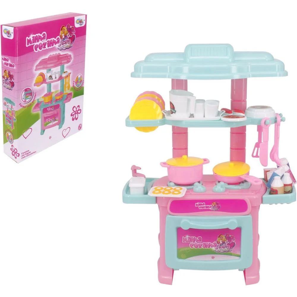 Brincando De Casinha Cozinha C/Acessorios Glam Girl Wellmix (Unidade) - imagem 3