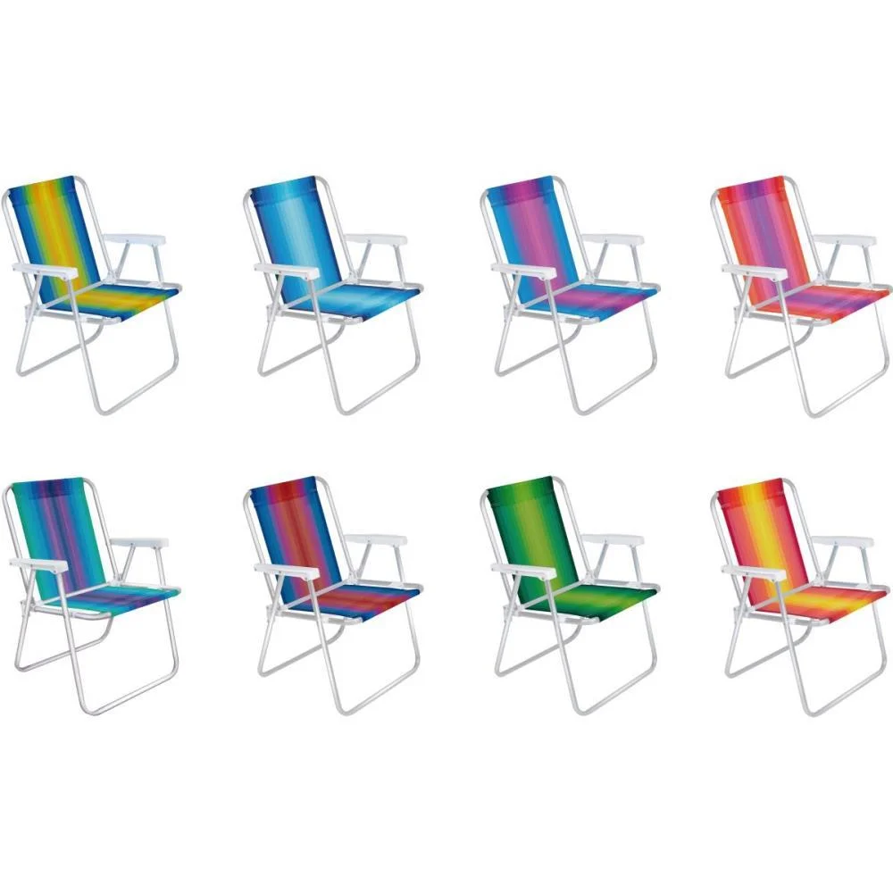 Cadeira P/Piscina/Praia Alta De Aluminio P/110K Mor (Unidade) - imagem 2