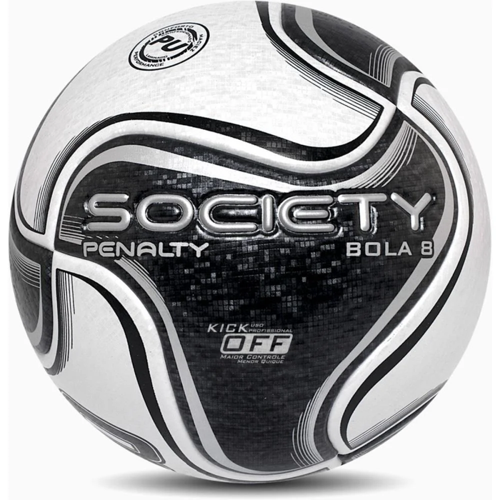Bola De Futebol Society 8 X Bc-Pt Penalty (Unidade) - imagem 3