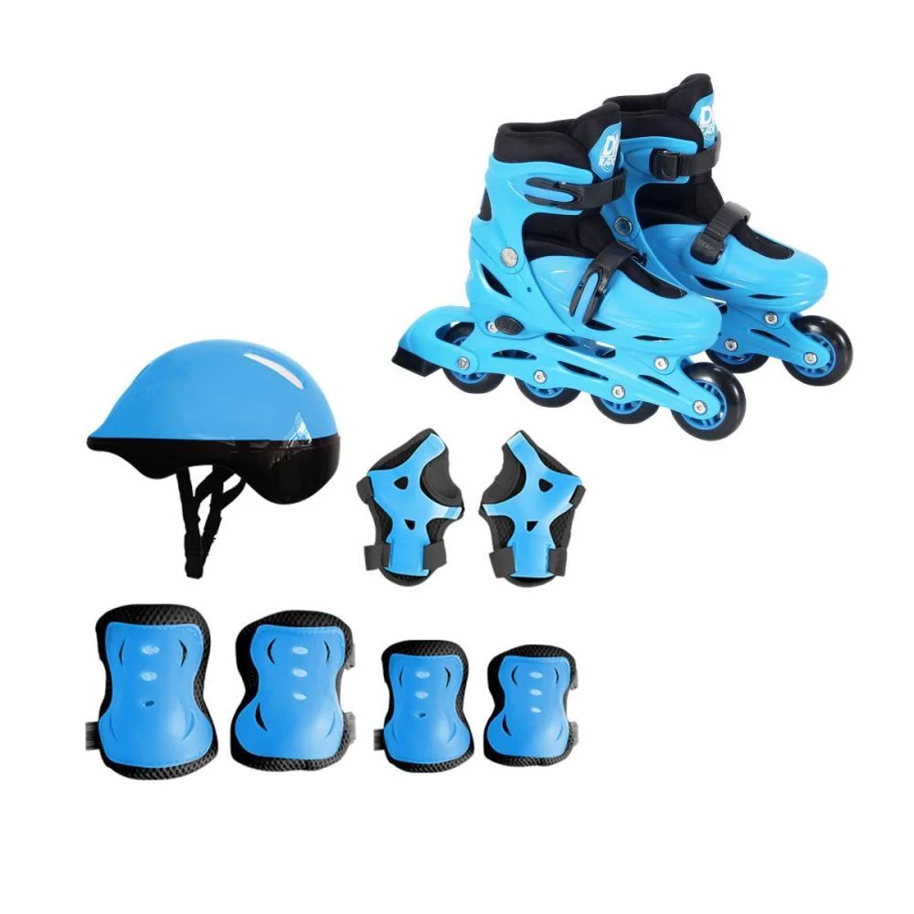 Patins Kit Inline Ajust. Azul N.34-37 Dm Toys (Unidade) - imagem 5