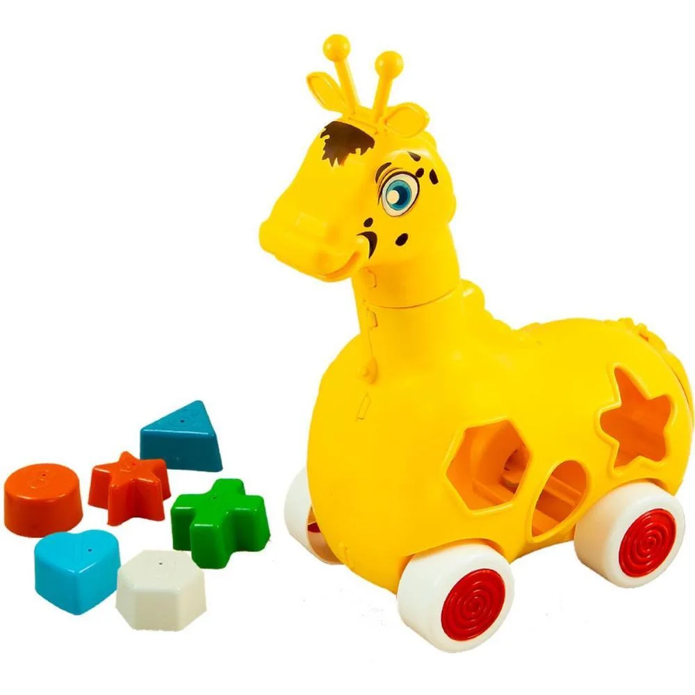 Brinquedo Educativo Girafa Lola C/Blocos Kendy Brinquedos (Unidade) - imagem 3