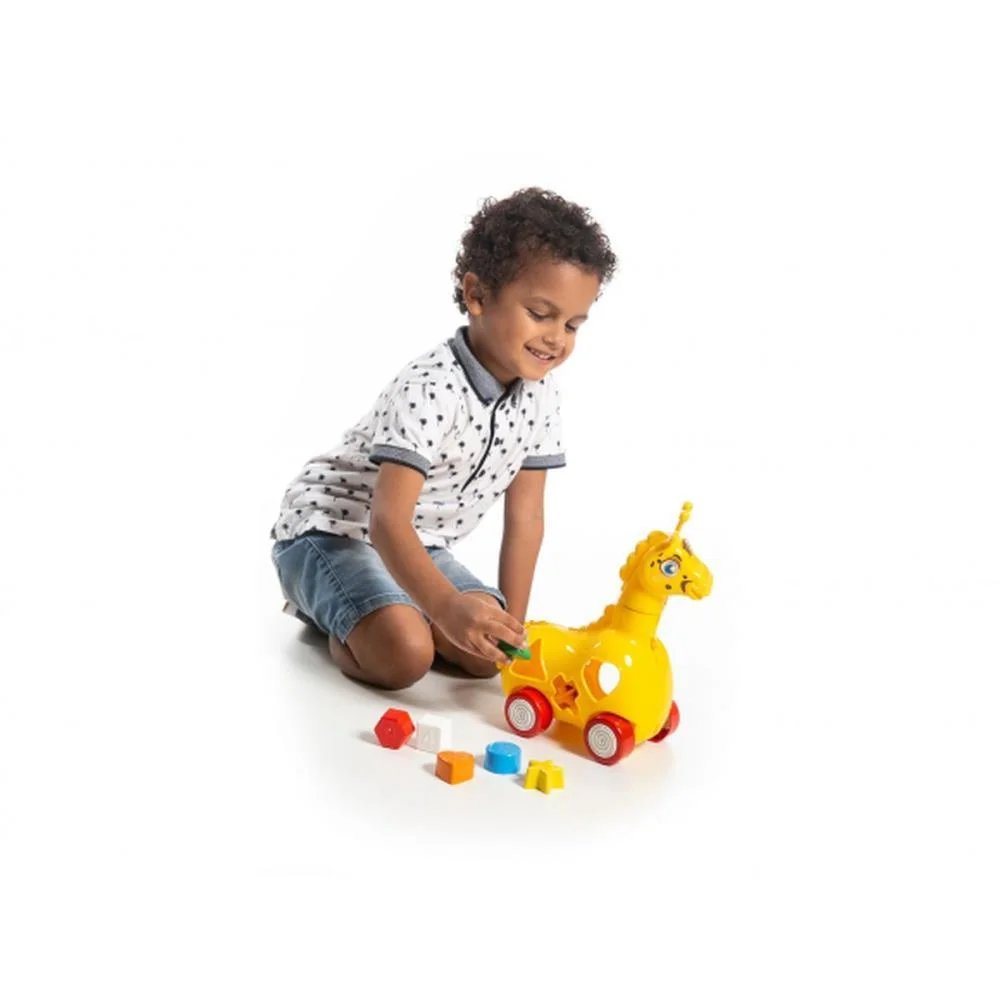 Brinquedo Educativo Girafa Lola C/Blocos Kendy Brinquedos (Unidade) - imagem 4