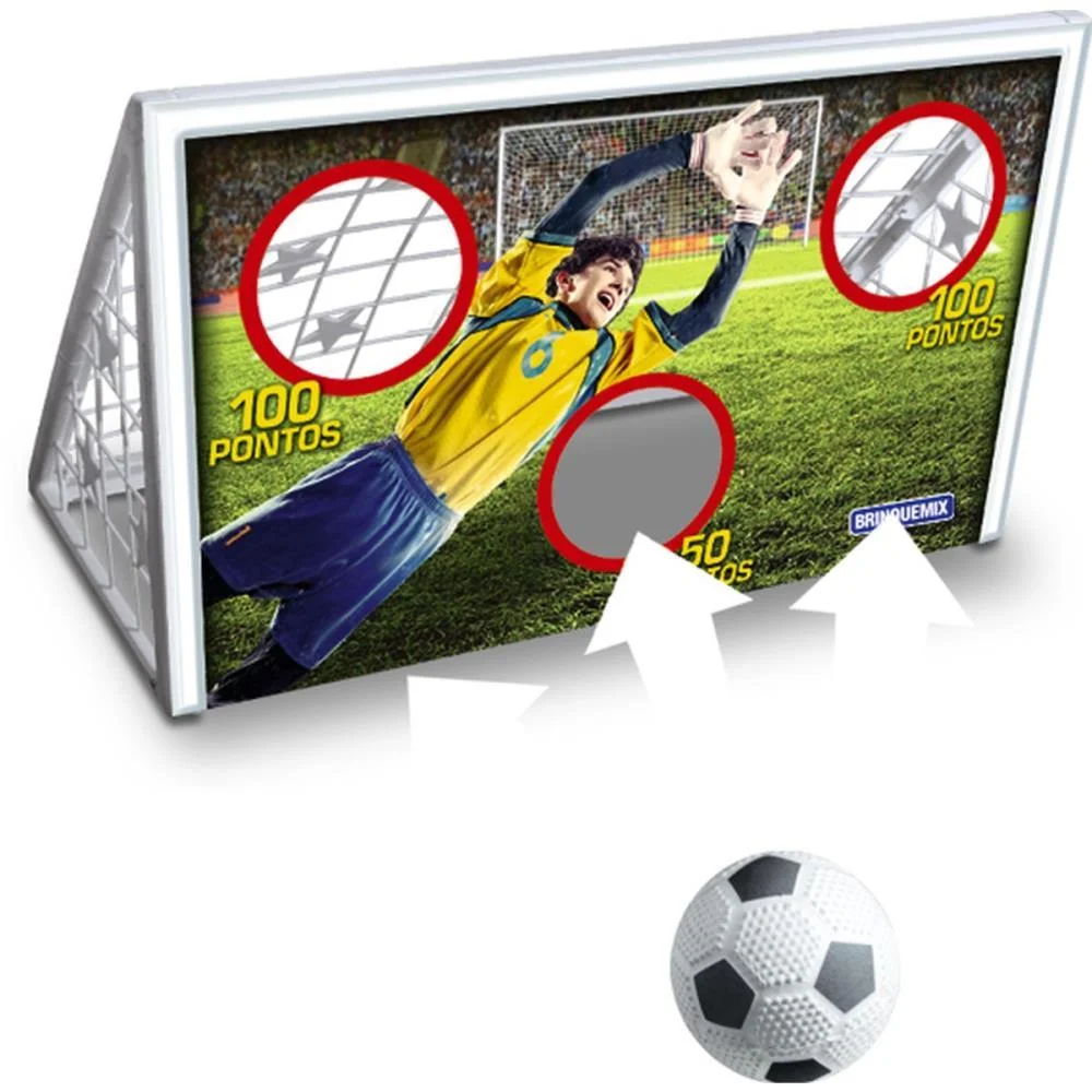 Chute A Gol Treino E Torneio Trave+Bola Brinquemix (Unidade) - imagem 3