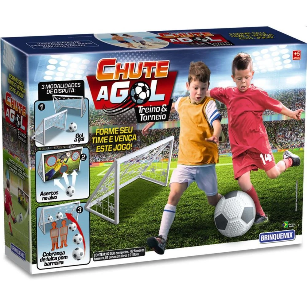 Chute A Gol Treino E Torneio Trave+Bola Brinquemix (Unidade) - imagem 9
