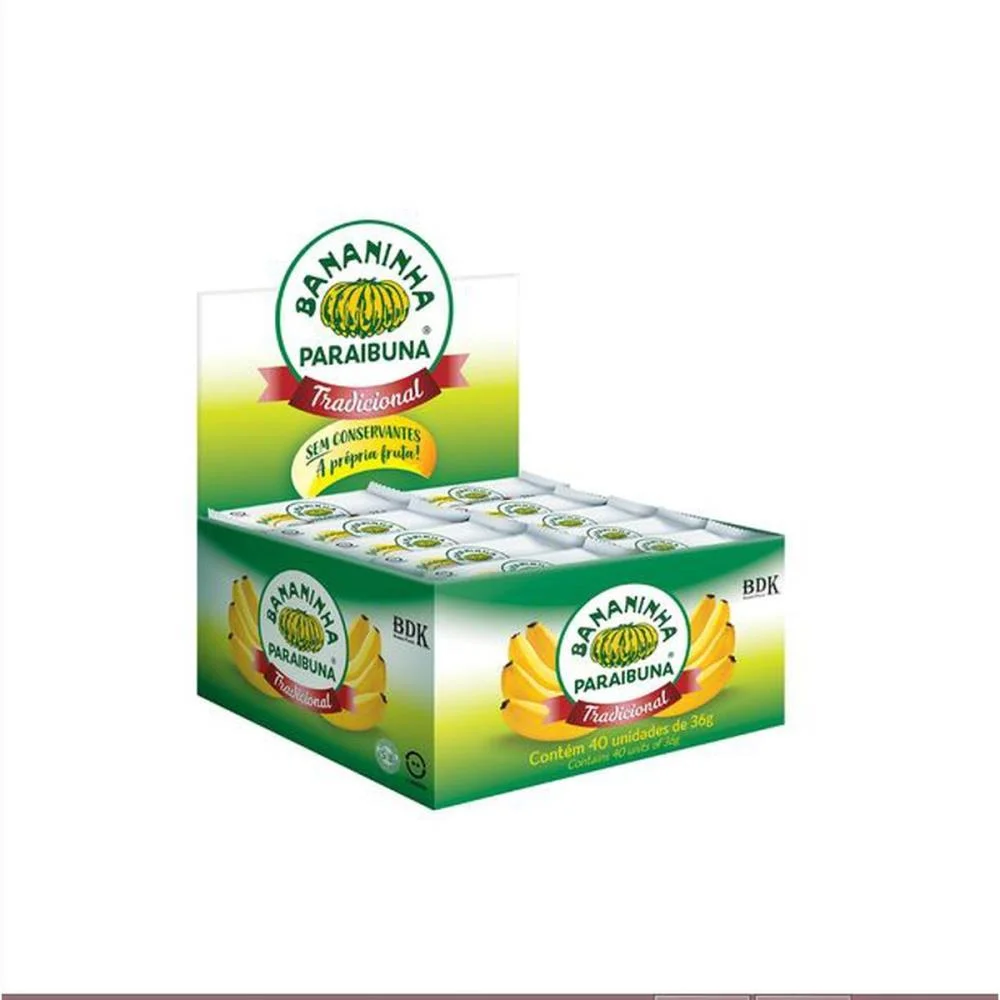Doce Bananinha Tradicional 36G. Bananinha Paraibuna (Dp.c/40) - imagem 4