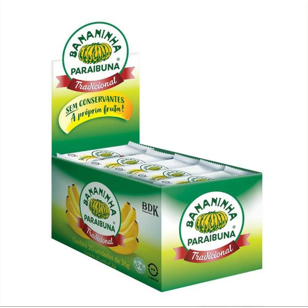 Doce Bananinha Tradicional 36G. Bananinha Paraibuna (Dp.c/20) - imagem 4