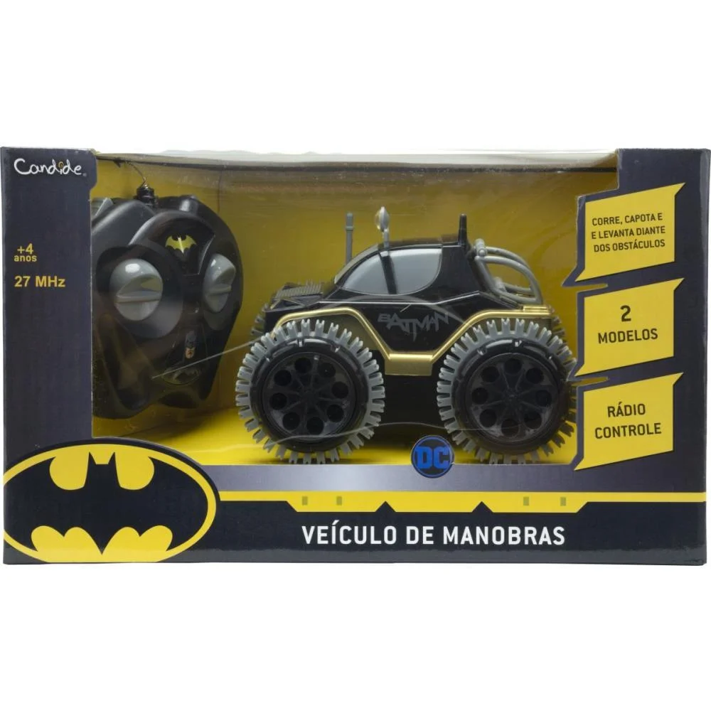 Carrinho Controle Remoto Batman Veiculo De Manobras 3F. Candide (Unidade) - imagem 10