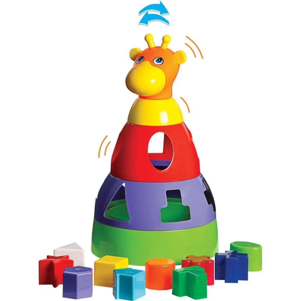 Brinquedo Educativo Girafa Didatica C/Blocos Merco Toys (Unidade) - imagem 2