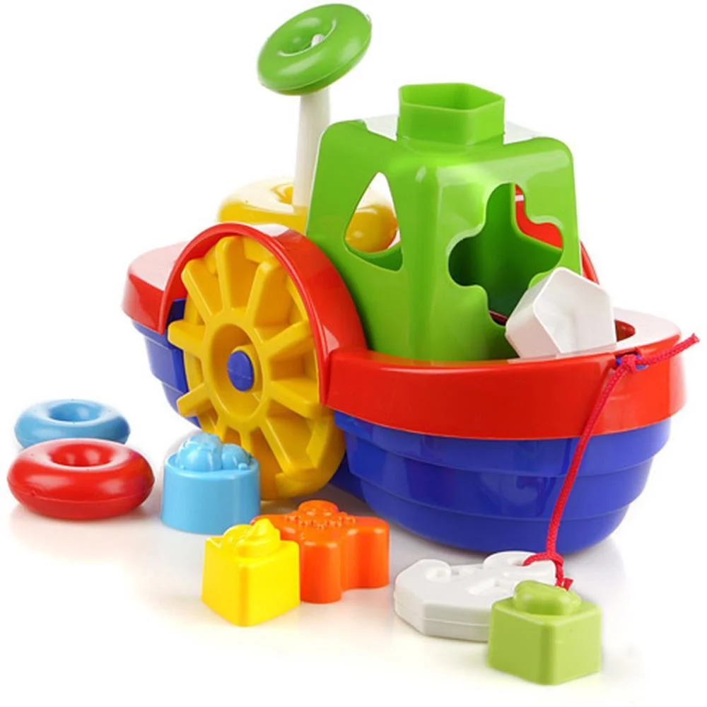 Brinquedo Educativo Barco Didatico C/Blocos E Anco Merco Toys (Unidade) - imagem 4