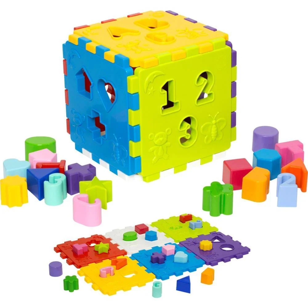 Brinquedo Educativo Cubo Didatico C/Blocos Merco Toys (Unidade) - imagem 5