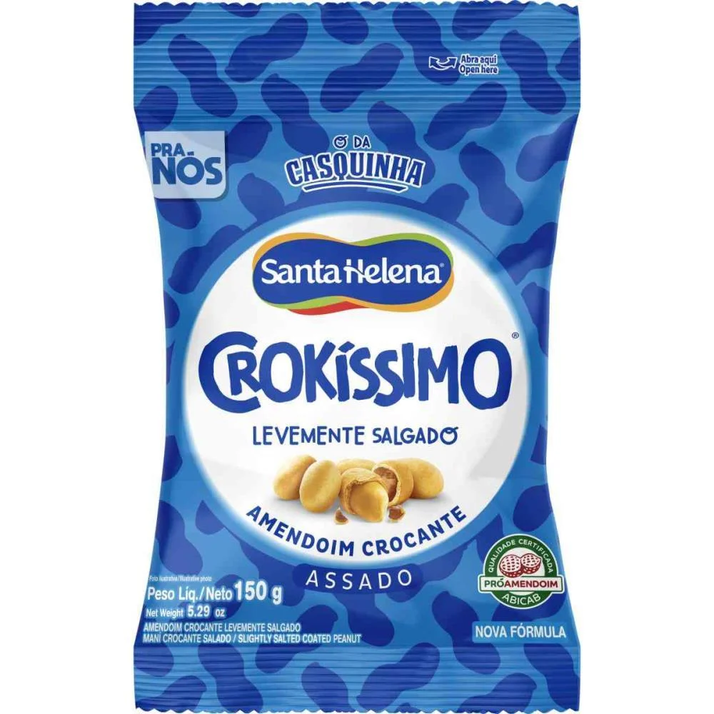Amendoim Crokissimo Lev. Salgado 150G Santa Helena (Unidade) - imagem 2