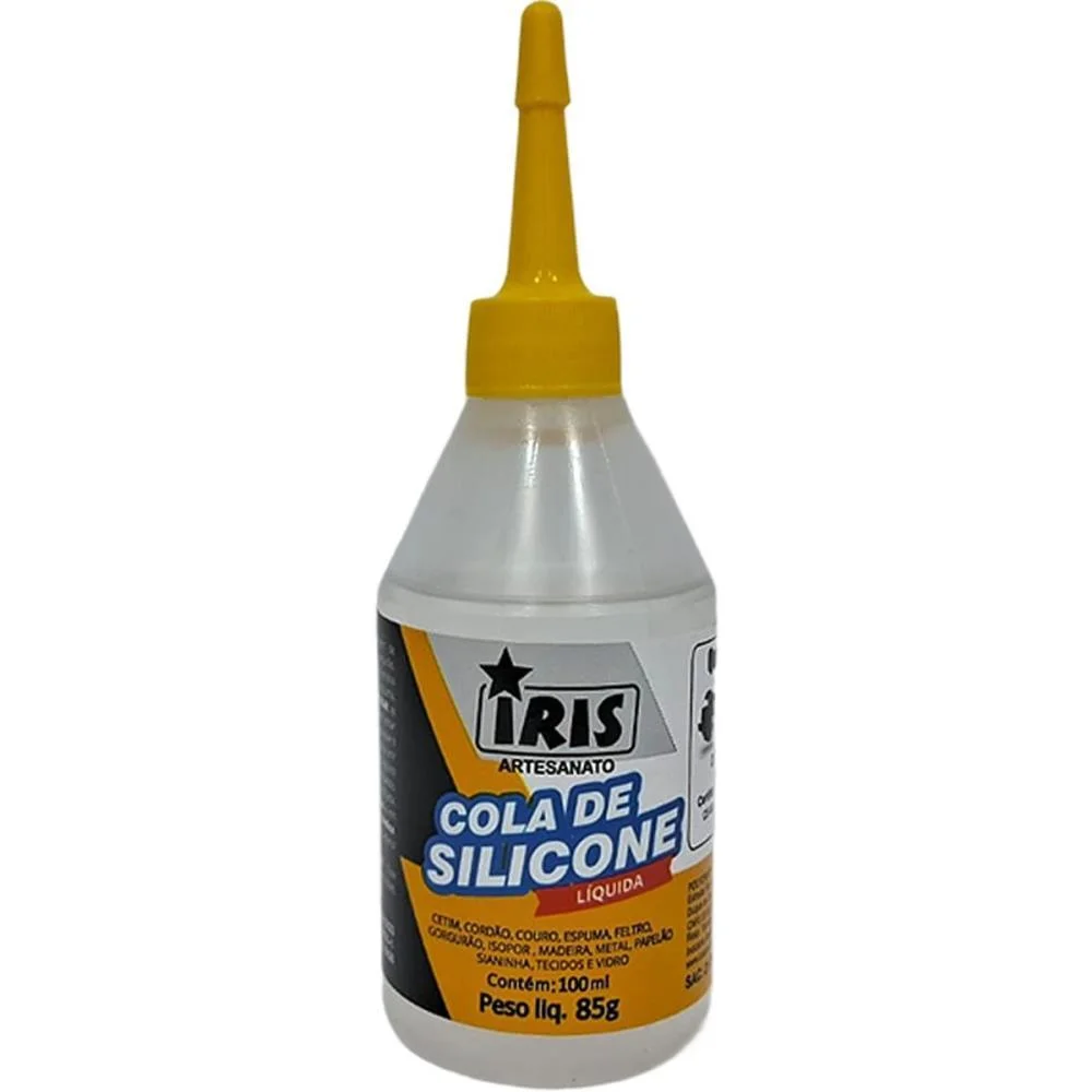Cola Para Artesanato Silicone Liquido 100Ml. Iris (Pct.c/05) - imagem 2