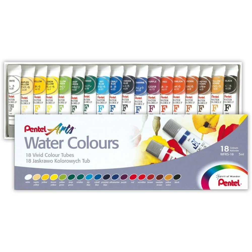 Aquarela Profissional Water Colours 18 Cores Pentel (Estojo) - imagem 5
