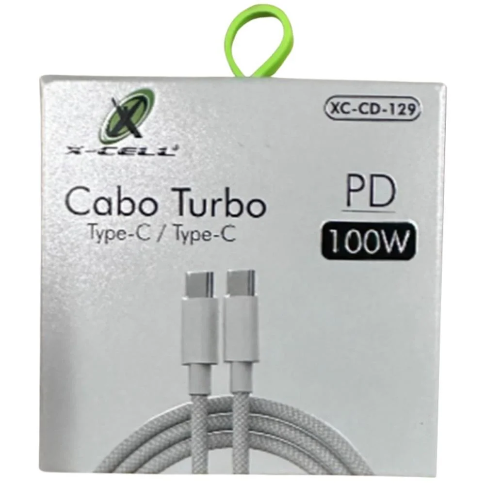 Cabo Usb Turbo Pd Type C/Type C 100W 1M Flex (Unidade) - imagem 4