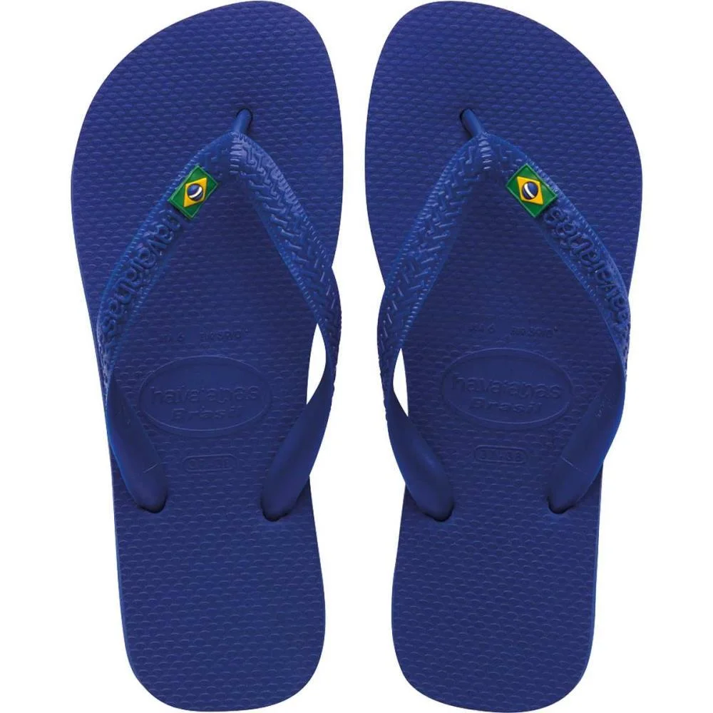 Chinelo Havaianas Unissex Brasil 43/4 Azul Naval Havaianas (Par) - imagem 4