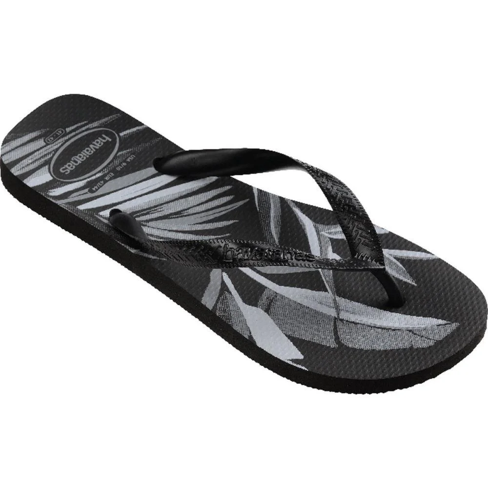 Chinelo Havaianas Masculino Aloha 39/0 Preto/Cinza Havaianas (Par) - imagem 4