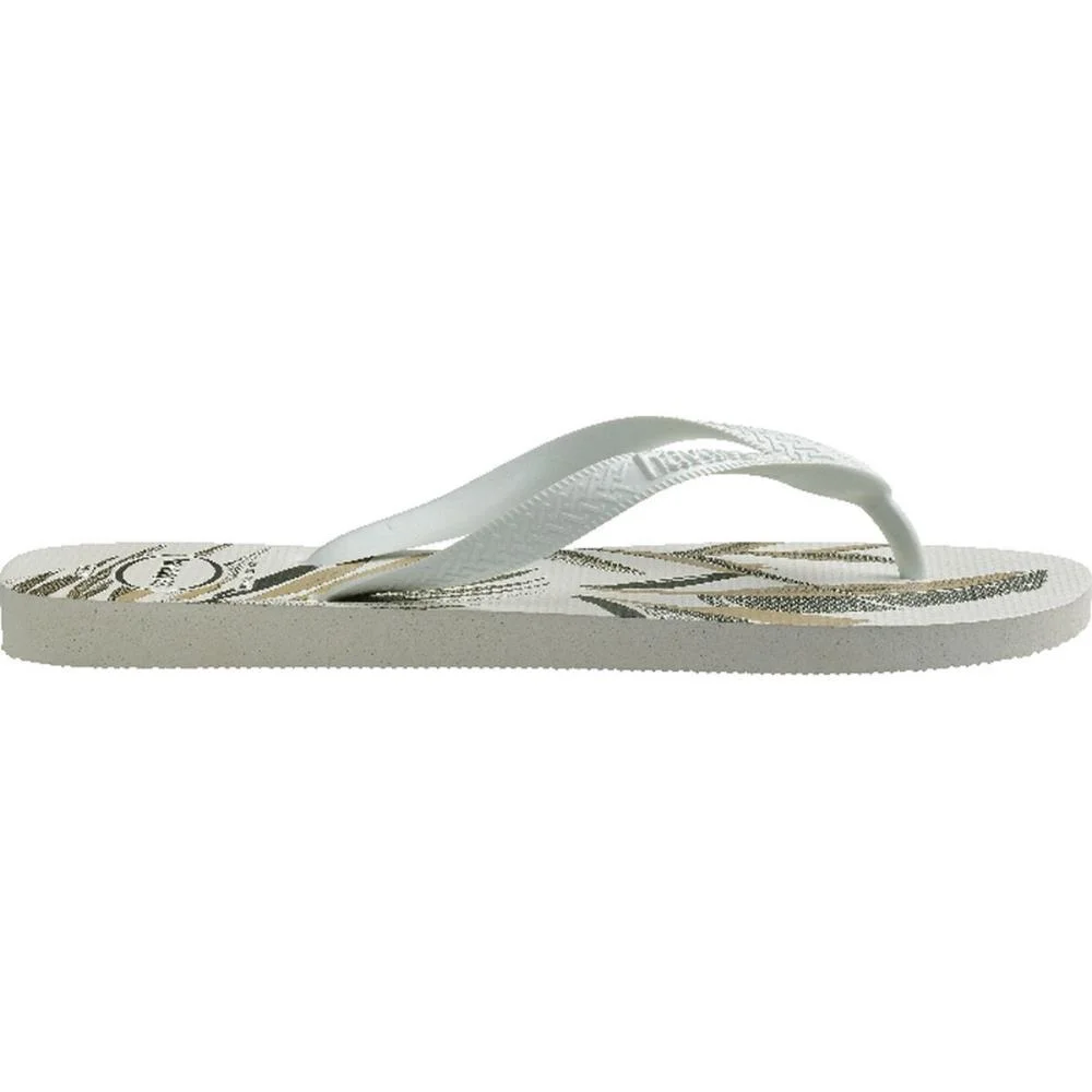 Chinelo Havaianas Masculino Aloha 41/2 Branco/Verde Olive Havaianas (Par) - imagem 5