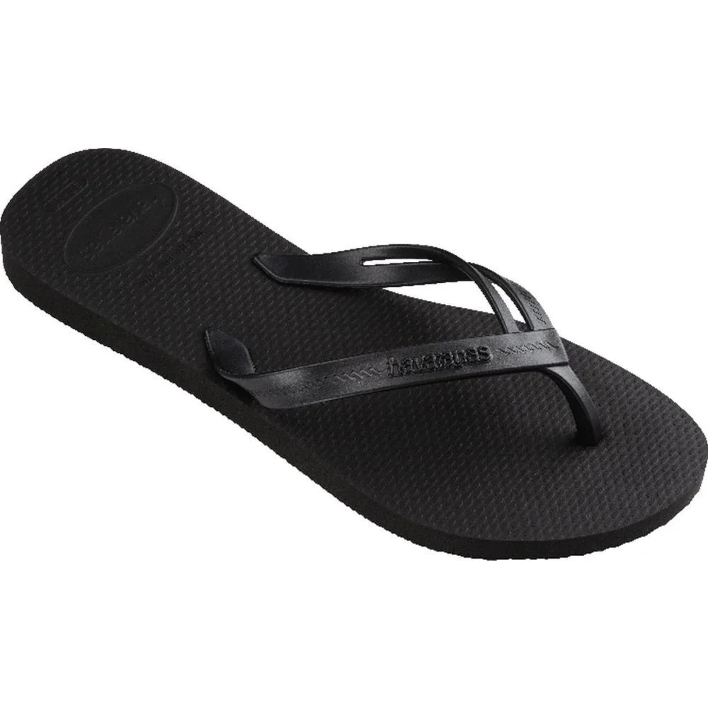 Chinelo Havaianas Feminino Elegance 37/8 Preto Havaianas (Par) - imagem 4