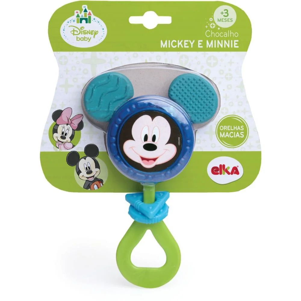Brinquedo Para Bebe Mickey Chocalho Elka (Unidade) - imagem 3