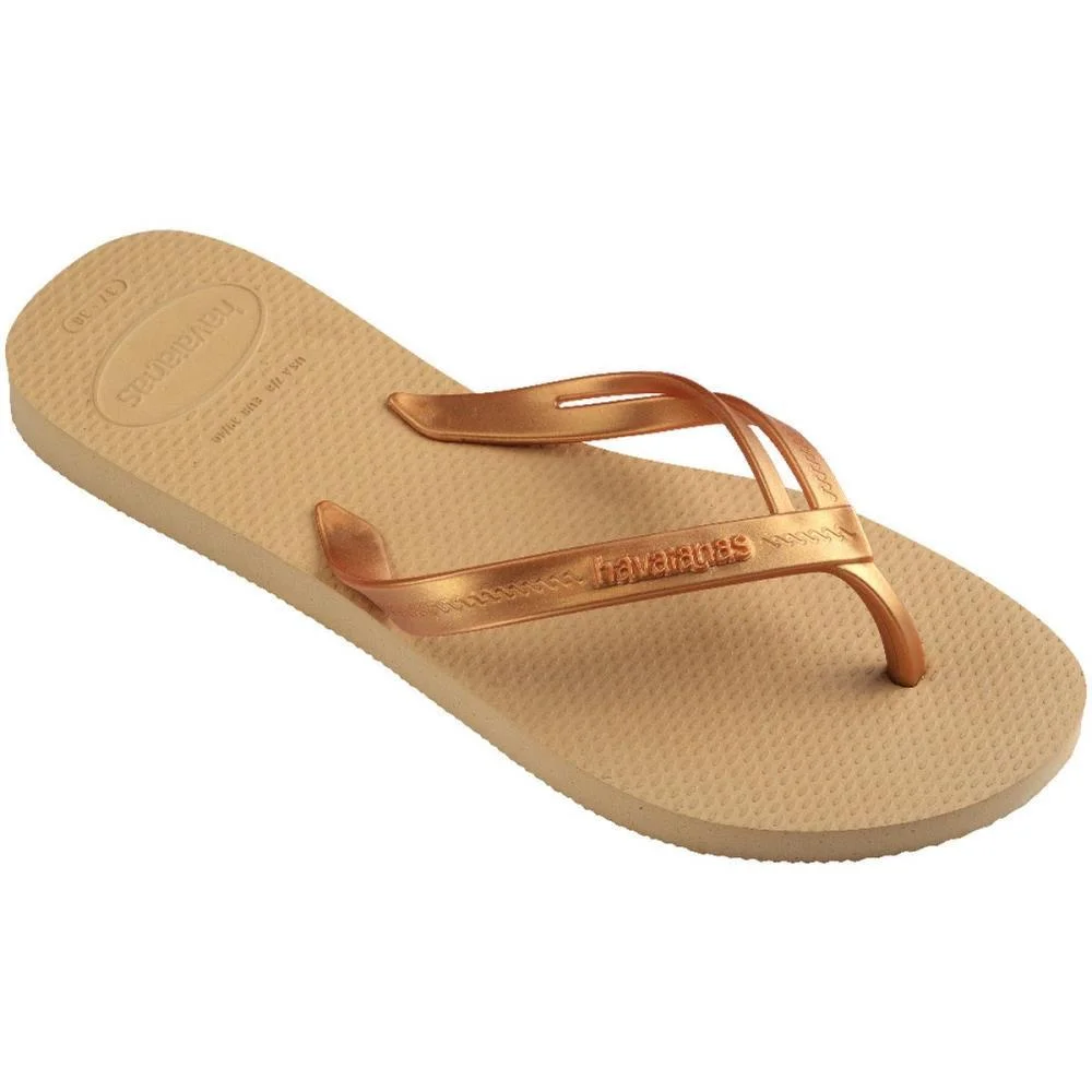 Chinelo Havaianas Feminino Elegance 35/6 Dourada Havaianas (Par) - imagem 4