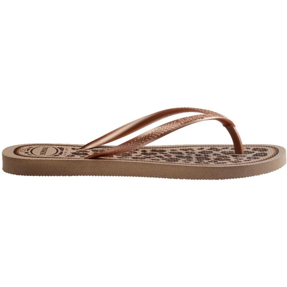 Chinelo Havaianas Feminino Slim Animals 39/0 Rose Gold Havaianas (Par) - imagem 4